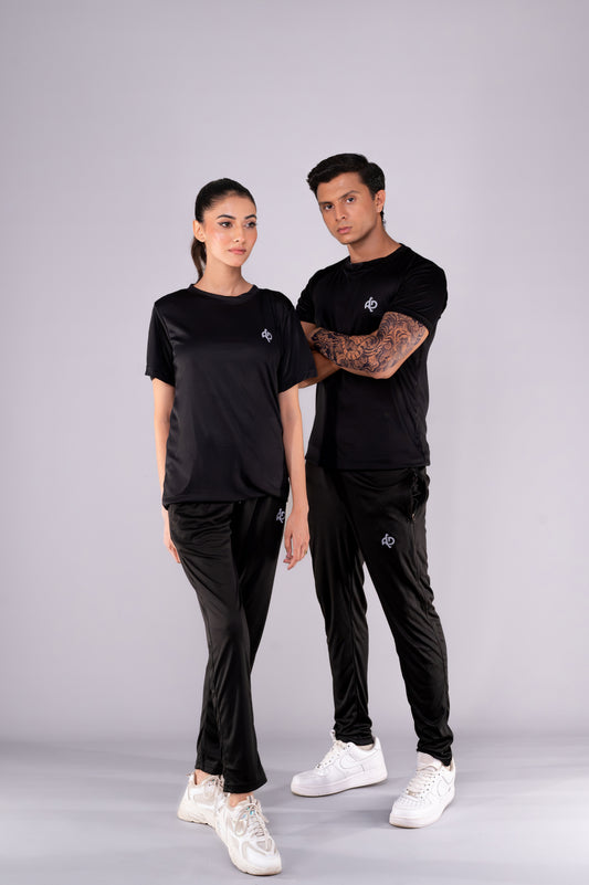 Black Unisex Active Wear